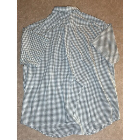 Mens TravelSmart Roundtree & Yorke Long Sleeve ButtonDown Shirt Blue/white 3XT - Picture 6 of 6